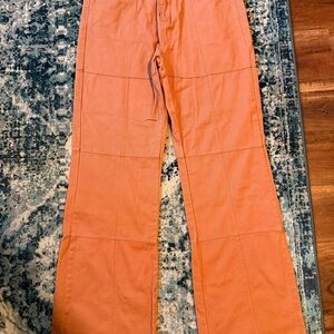 NWT Altar’d State High Rise wide leg Terracotta Jeans LARGE BRP 0601